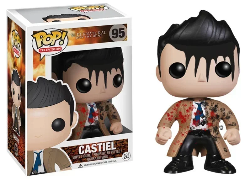Figura de vinilo Funko POP Supernatural Bobby Singer 305 Bloody Sam 93 Dean 94 Castiel 95 Crowley 200, juguetes exclusivos de modelo limitado
