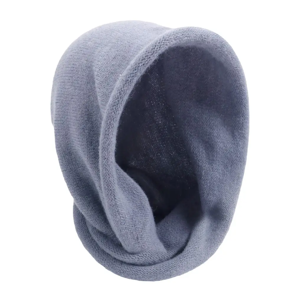 New Imitation Cashmere Balaclava Hats Soft Windproof Neck Warm Headband Keep Warm Winter Head Cover Scarf Cold Weather 4