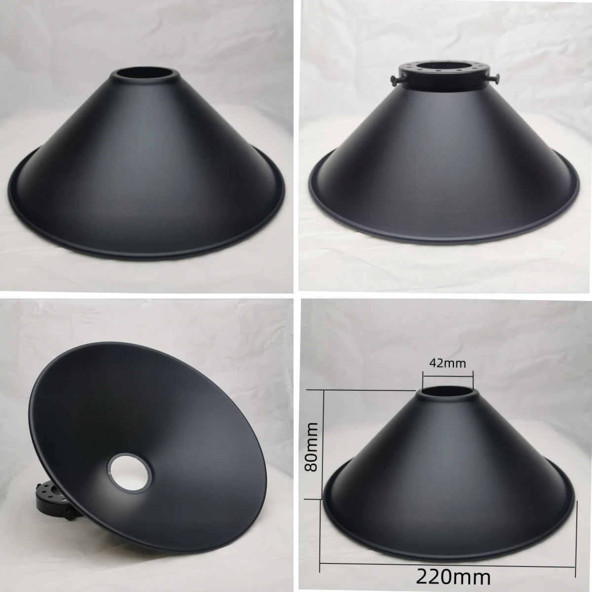 Lamp Shade Black Iron Lampshade American Retro Industrial Style Chandelier Wall Lamp Table Lamp Restaurant Clothing Store Accessories