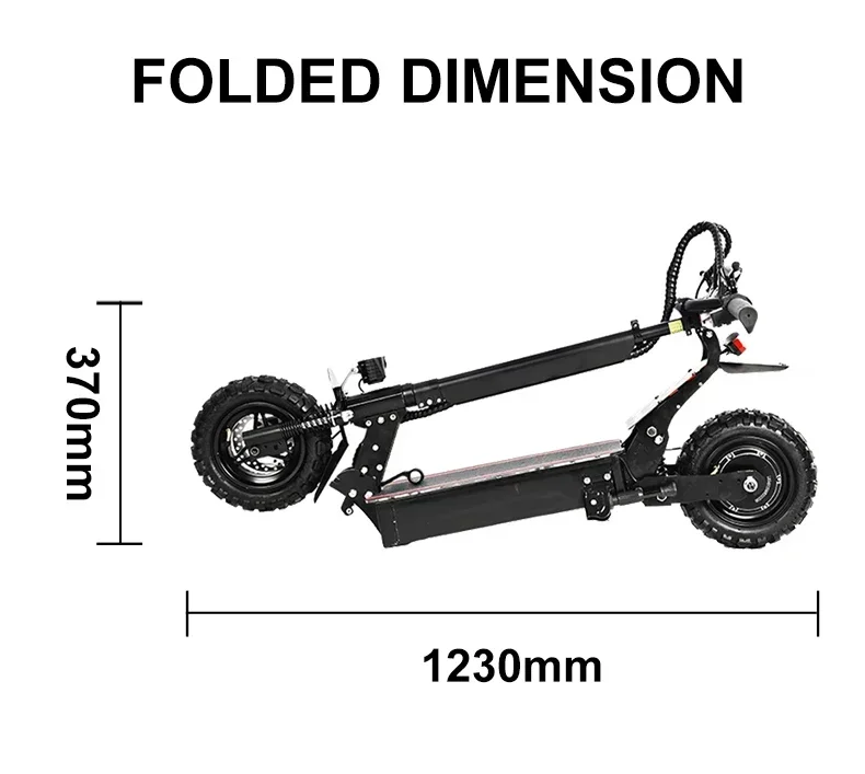 Q30 Electric Scooter 2500W 48V 16AH 50-65km/h Maximum Range 60km 11 Inch Off-Road Tire LCD Display Foldable Electric Scooter Sf4d4e30f301344aea946683142f9f65f2