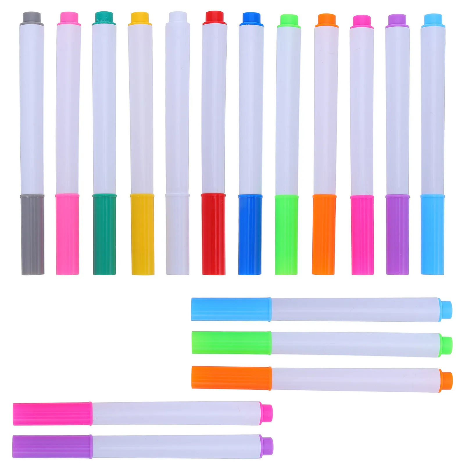 36Pcs 지울 수있는 분필 마커 12 색 유리 창 메뉴 보드 용 수용성 페인팅 펜 화이트 보드 칠판 학습