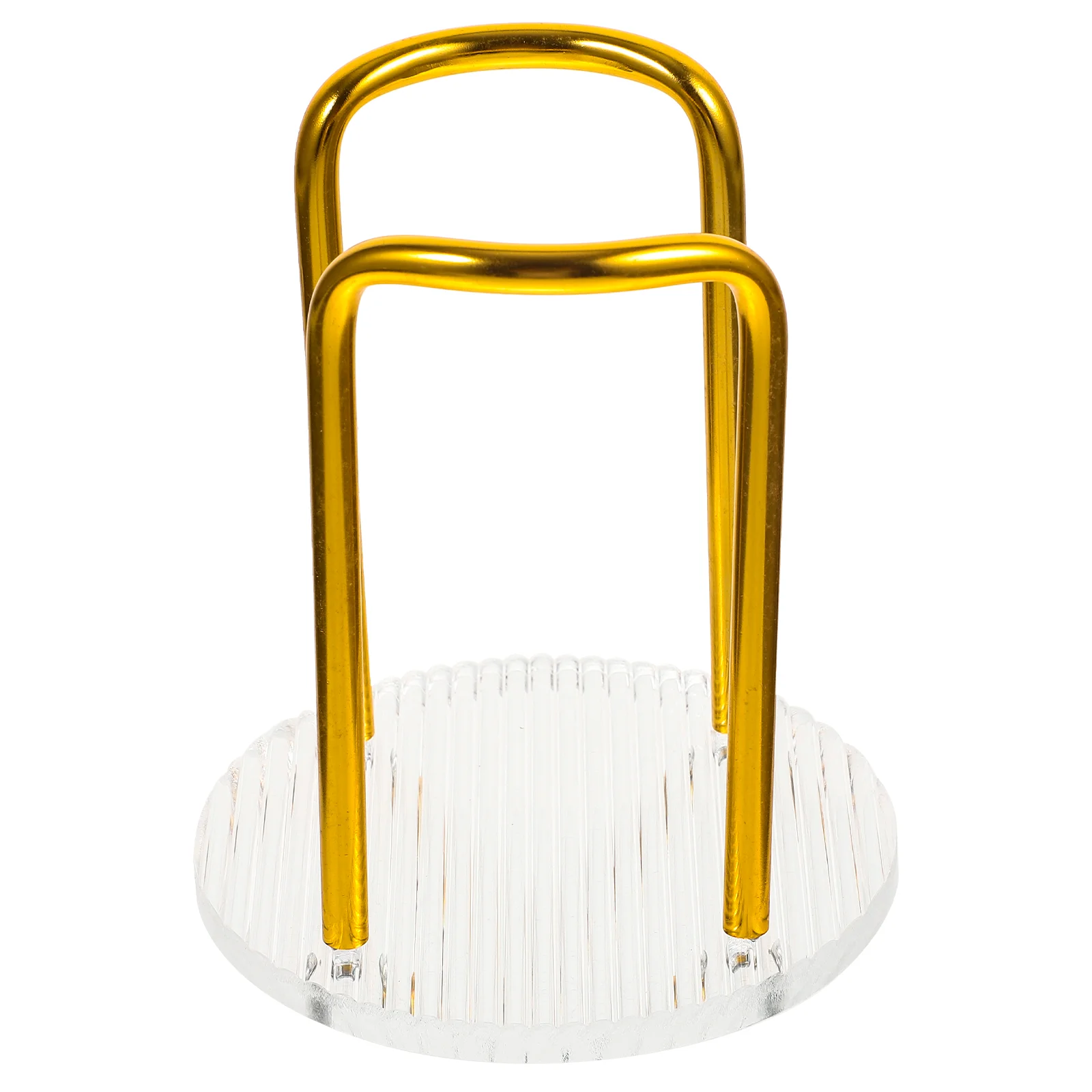 

Acrylic With Alloy Cup Holder Coffee Station Paper Cup Rack For Plastic Cups Storage Milk Tea Organizer Office Disposable Cup