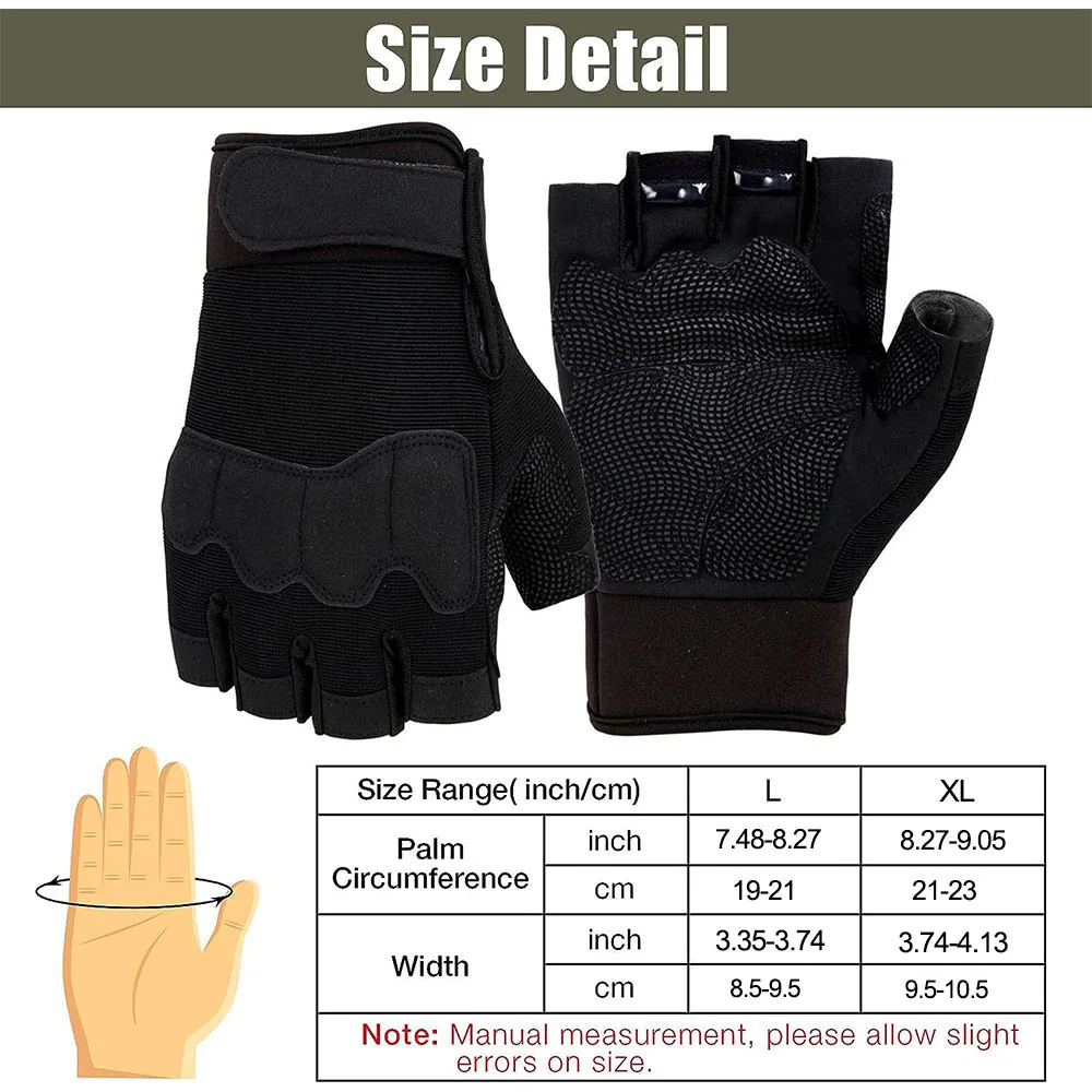 Half Finger Tactical Gloves Fingerless Gloves for Airsoft Shooting Hunting Hiking Cycling Driving Motorcycle Climbing ﻿ 2