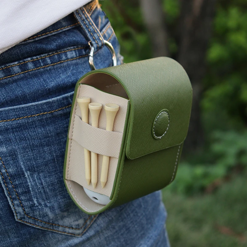 Deluxe Universal Leather Rangefinder & Golf Ball Waist Pouch