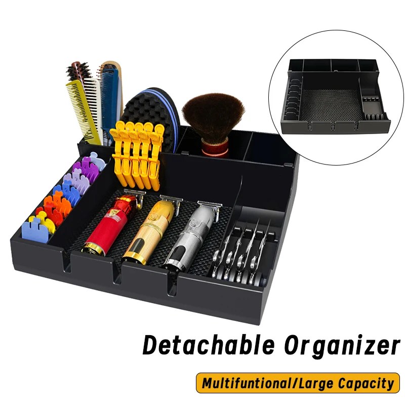 NEW Salon Tools Tray Accessories Storage Box Barber Comb Rack Haircutting Kit Beard Trimmer Hairdressing Electric Clipper Holder 3d printer filament rack 608zz bearing rotatable for filament spool holder printing material rack abs pla extruder