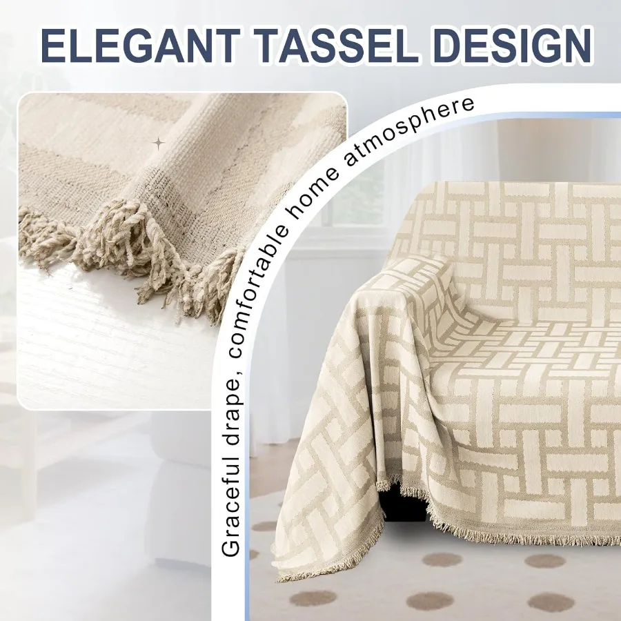 100 Waterproof LShaped Sectional Couch Covers for Large Sectional Sofa with Dog and Pet Friendly Chenille Fabric 2Piece Washabl