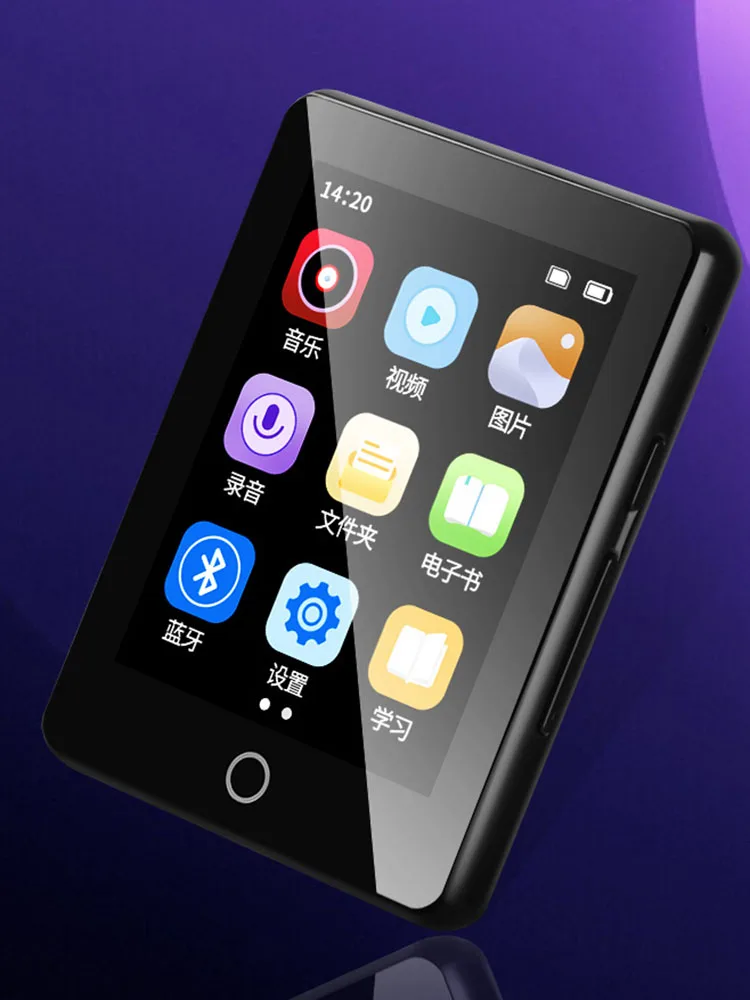4/8/16/32GB Music MP3 MP4 Player 2.5inch Full Touch Screen Walkman Bluetooth-Compatible 5.0 HIFI Sound Quality