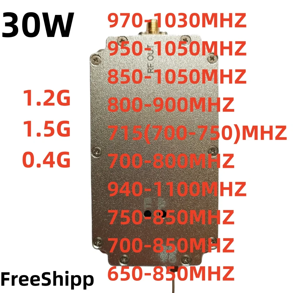 30W 700mhz 800mhz 1200 1500 2400 940-1100mhz 700-850mhz 650-850mhz AMPLIFIER NOISE GENERATOR muld