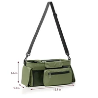 Sac de rangement pour poussette de bébé, sac suspendu de voyage de grande capacité, sac pour maman, porte-bouteille de téléphone, sacs à couches, accessoires de poussette pour bébé 5