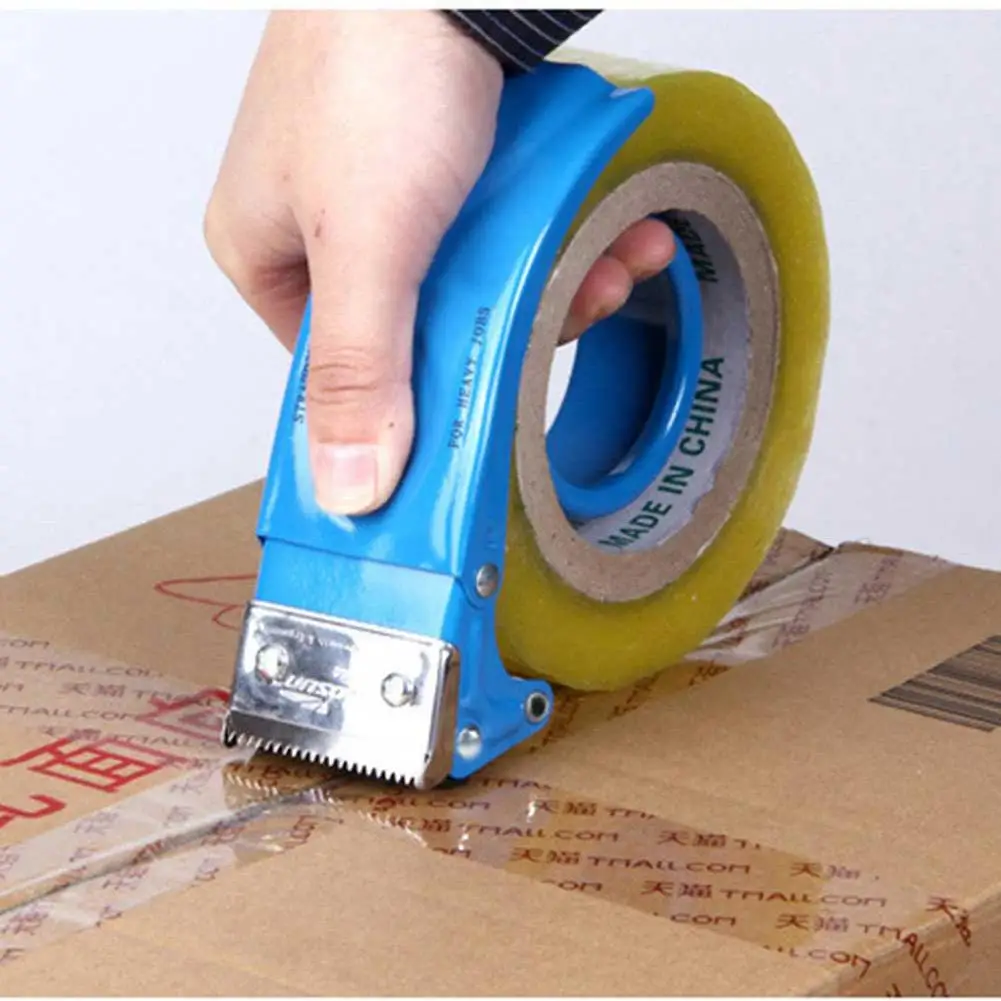 Office Adhesive Roller Tape Dispenser Cutter Stationary Package Machine Supplies Bag Plastic Packer Sealing