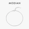 MODIAN 925 Sterling Silver Fashion Simple Geometric Beads Bracelet For Women Daily Office Fine Jewelry Accessories