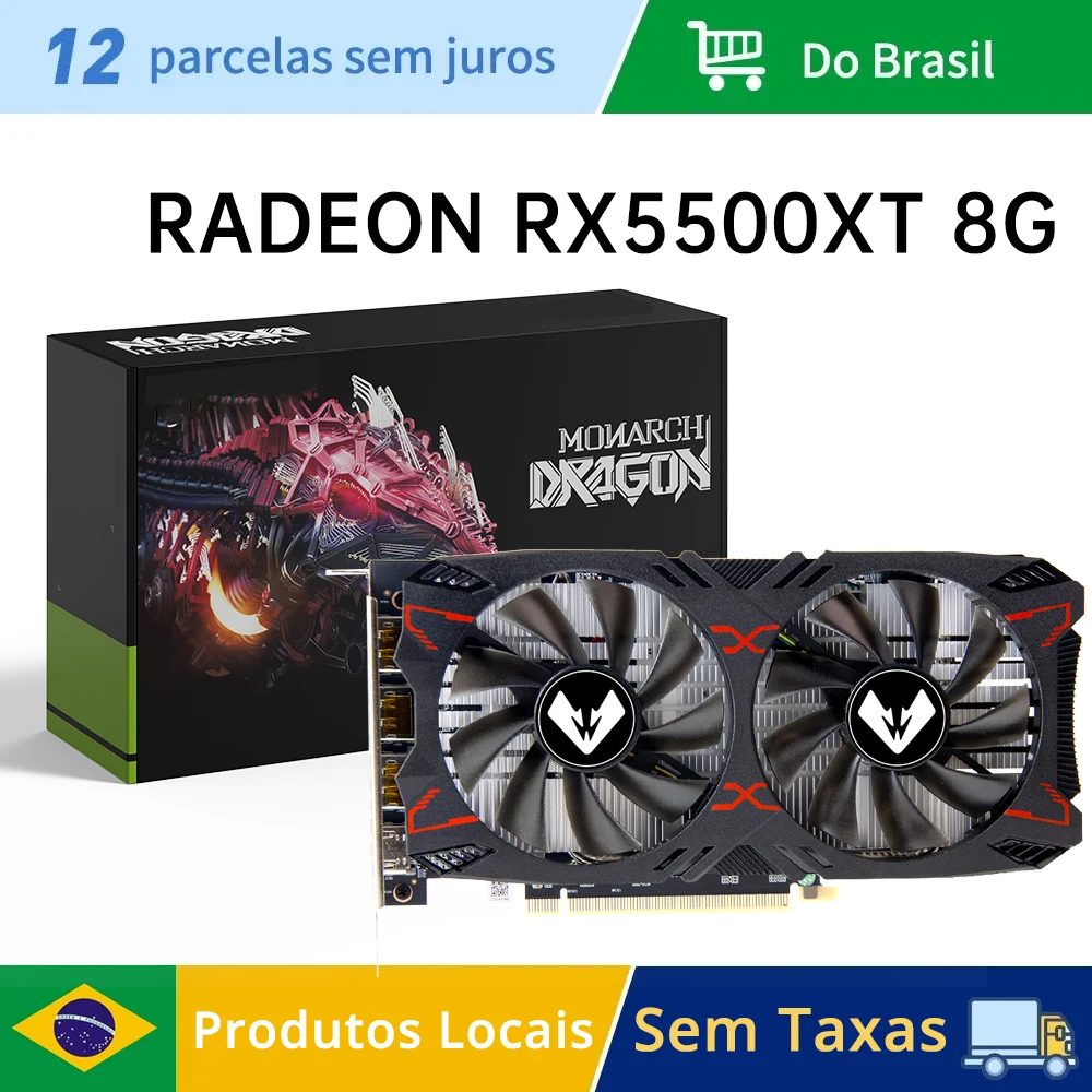 Placa de Vídeo MOUGOL RX 5500 XT 8GB