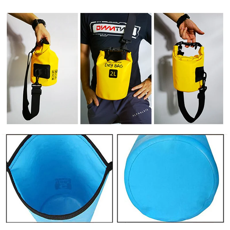 Waterproof Bag 2L Dry Bags Drifting Surfing Swimming Storage Bag Outdoor Trekking Kayaking Rafting Boating Equipment Sports