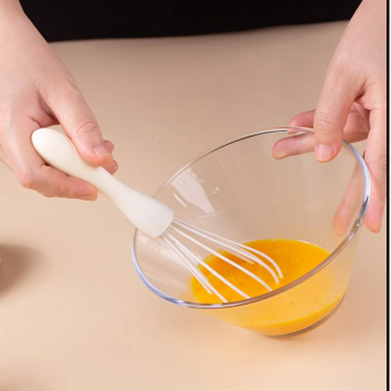 Baking Set 3 pieces Food grade silicone heat resistant cream scraper egg beater Grease brush kitchen tool cake baking tools