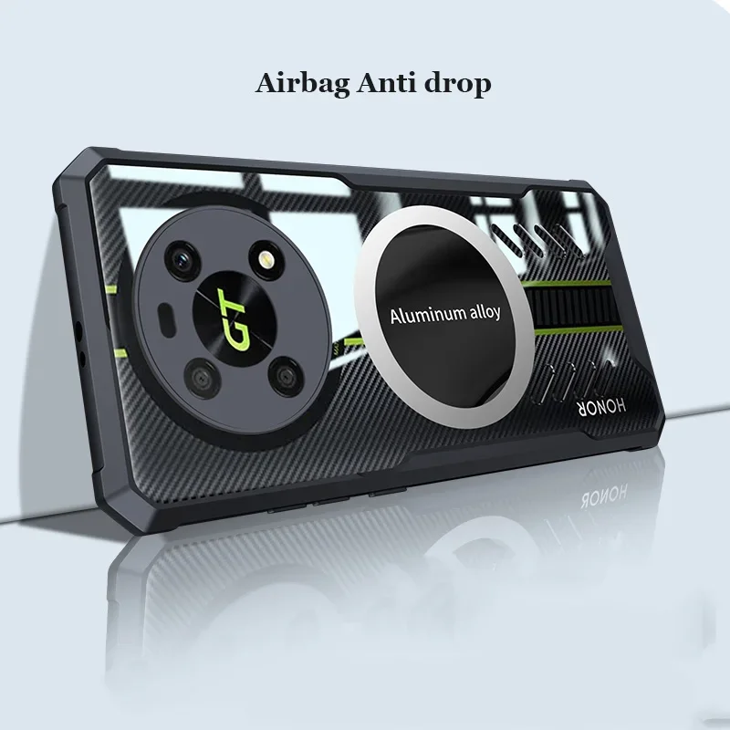 Graphene Heat Dissipation PC Case For Honor Magic6 Magic 6 Pro Breathable Cooling Transparent Anti-Drop Bumper Casing Shell_voghion.com