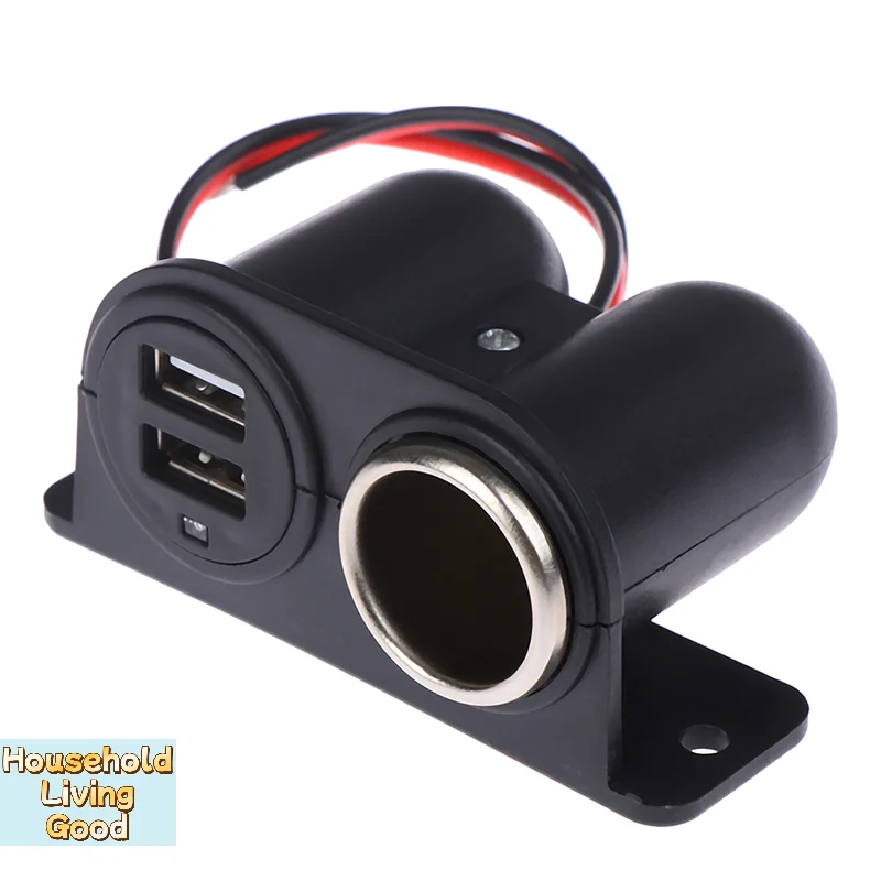 【12V / 24V 전원 콘센트 2x USB 충전기 시가 라이터 자동차 플러그 트럭..