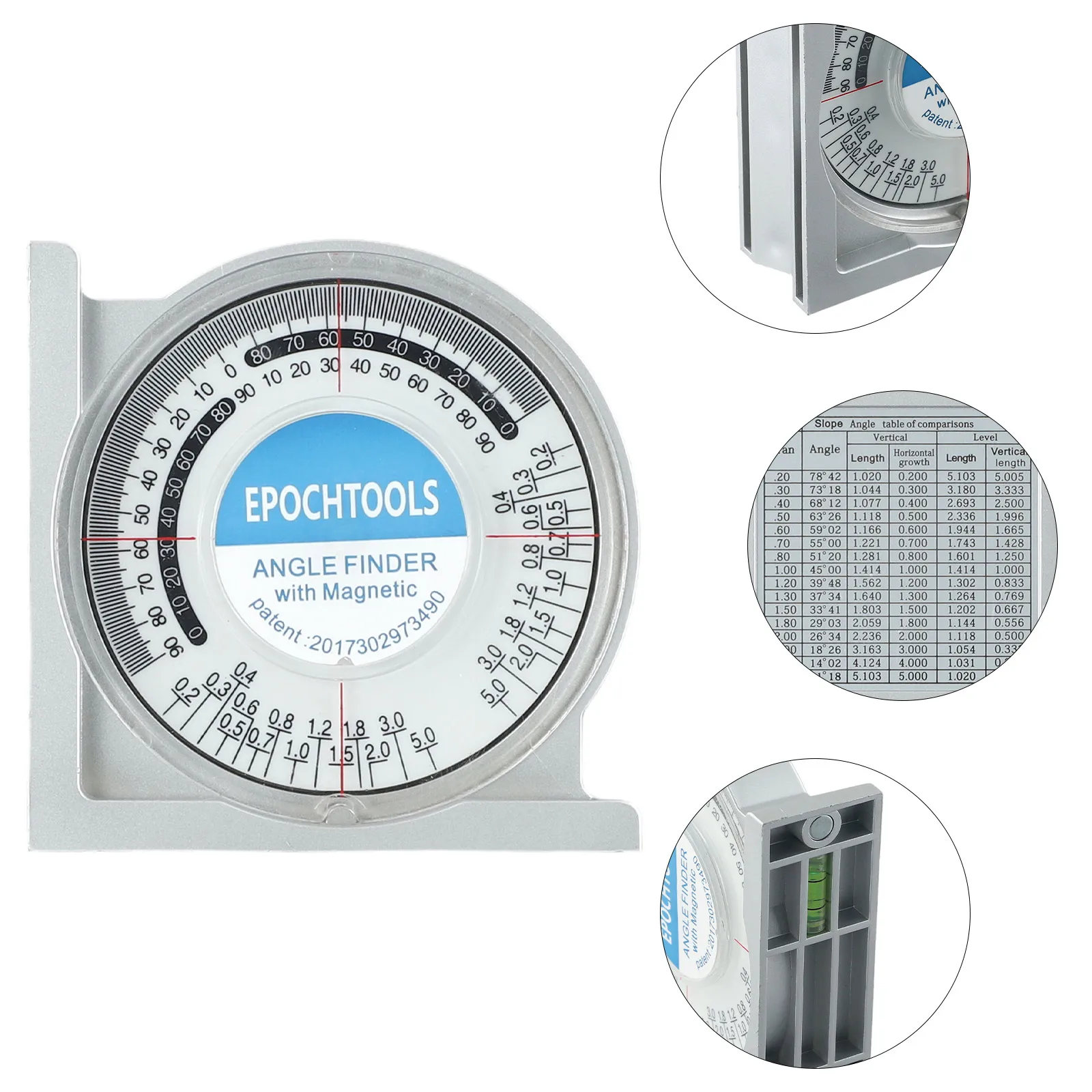 

1Pc Slope Level Meter Magnetic Angle Locator Slope Level Meter Portable Measuring Tool Multifunctional Measuring Instrument