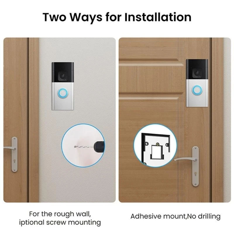 L1EE Without Drilling Ringing Doorbell Holders for Battery Doorbell Plus and Video 3 3 Plus 4 Easy Installion