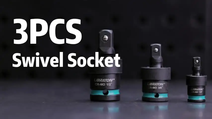 SPEEDWOX 3Pcs Universal Joint-Socket Set 1/4 3/8 1/2 Swivel Impact SPEEDWOX 3Pcs Universal Joint-Socket Set 1/4 3/8 1/2 Swivel Impact