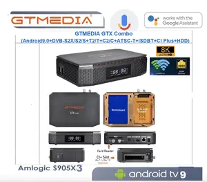 Gtmedia Twin DVB S2X 2022 Nueva GTX + TDT Android TV Box S2X+T2+C2+ATSC+Ci  Plus+HDD Ranura Decodificador. - China Decodificador TV Box, receptor de TV  por satélite