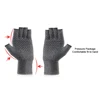 1 Pair Compression Arthritis Gloves Rehabilitation Semi-finger Gloves Hand Brace Nonslip Therapy Wristband for Joint Pain Relief 4