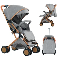Poussette bébé, chariot avec moustiquaire, jusqu'à 20 kg, avec panier de rangement, 4 roues, poussette pliable, poussette portable pour animaux de compagnie 1