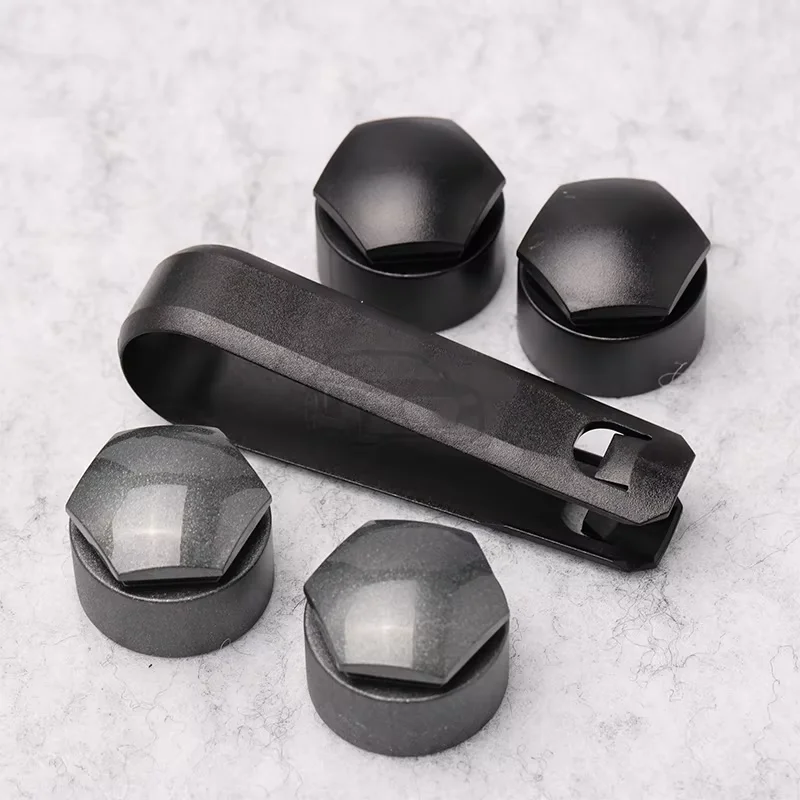 Elegant Gray Decorative Wheel Hub Cover with Anti-Theft Design