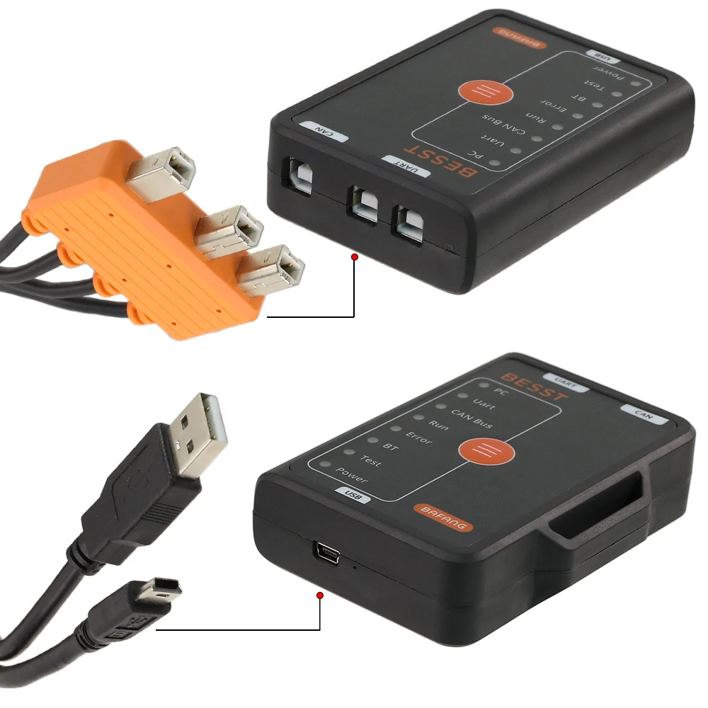 E-Bike Motor Programmer BAFANG BESST Programming Downloader Tool for Bafang Motor M510 M600 M620 UART/CAN System BBS BBSHD bicycle parts