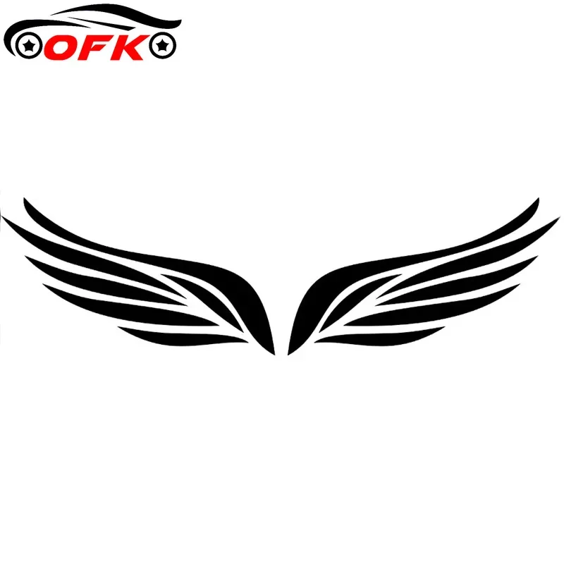 

Car Accessories 2x Bird FEATHER Angel Wings Fashion Sticker Black/Silver Vinyl -styling Decals