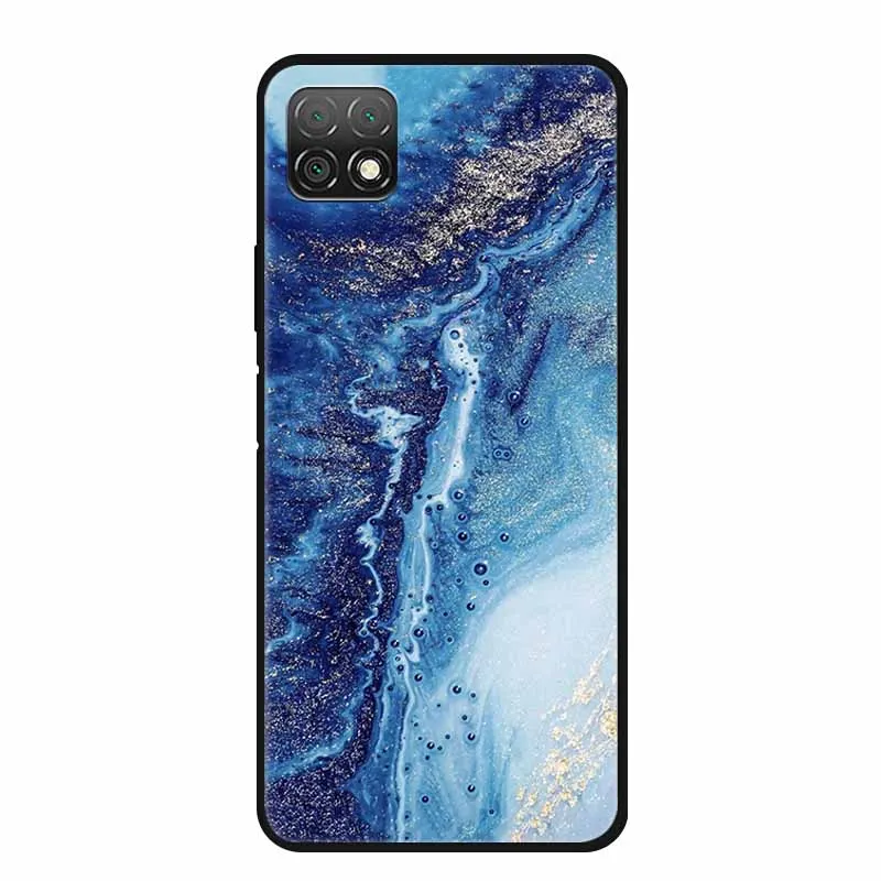 Marble Soft TPU Silicone Phone Case with Fashionable Cartoon Design