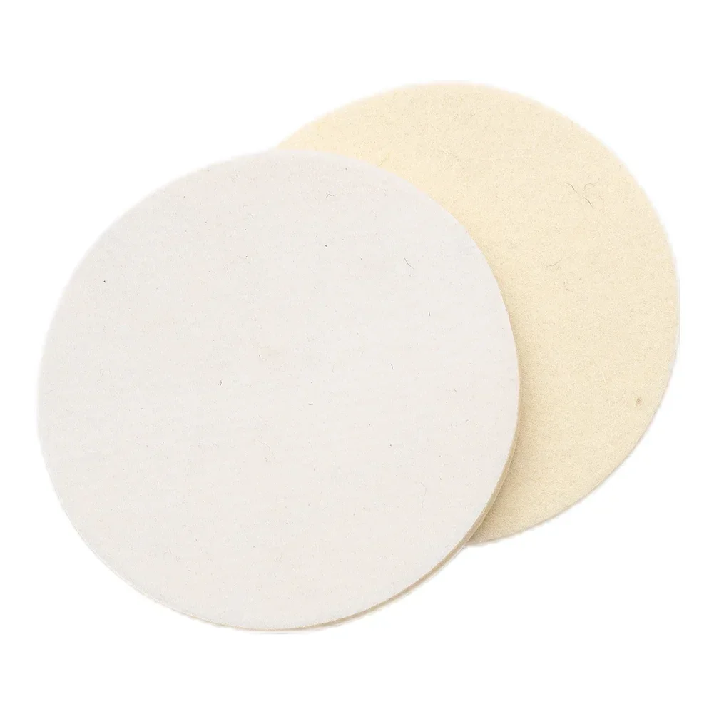 Polishing Wheel Grinder Accessories 2pcs 5 Inches 125 Mm Wool Felt Polishing Pad Angle Grinder Wheel Felt Polishing Disc for Stainless Steel Copper Aluminum Glass