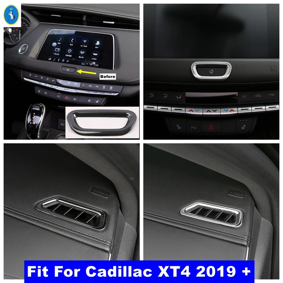 

Dashboard Air AC Outlet Vent Warning Lights Lamps Switch Button Cover Trim Fit For Cadillac XT4 2019 - 2022 Car Interior Decor