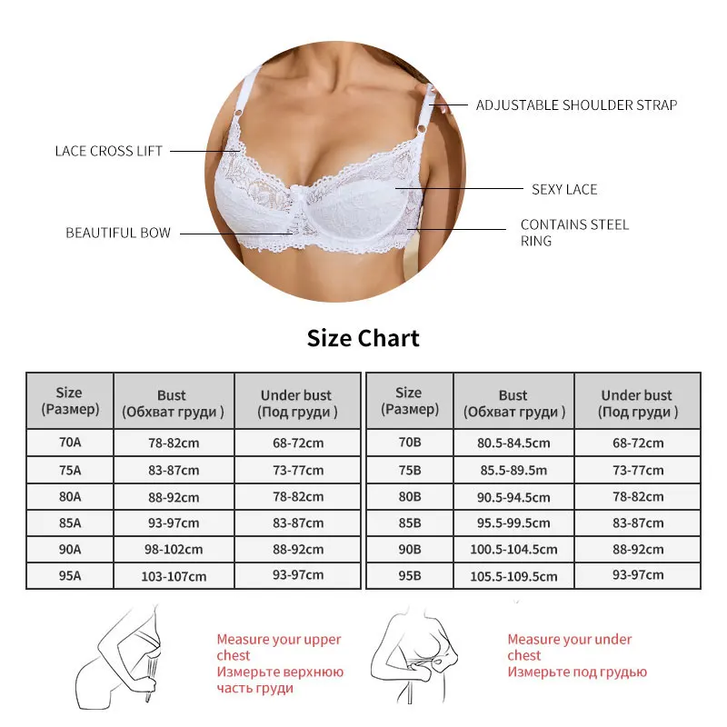 Lace Bra Women Push Up Small Bra Sexy Lingerie Underwire Brassiere  Underwear Women Comfortable Bralette A B Cup Bra