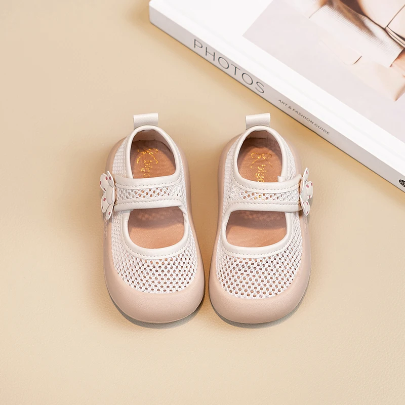 Breathable Mesh Girls Casual Sneakers Soft Sole