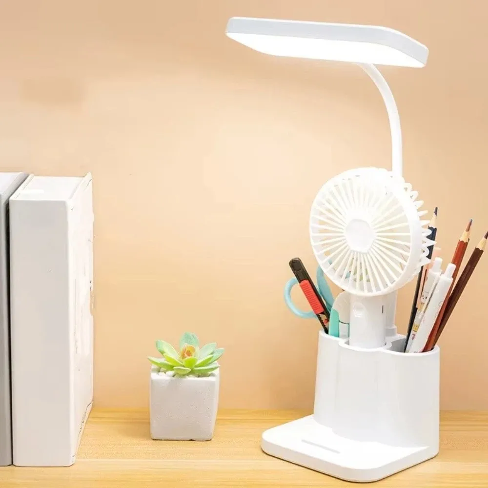 3-Colors Light Study Desk Lamp Dimmable with Storage Box Reading Lights Energy Saving Touch Control LED Table Lamp Reading Desk
