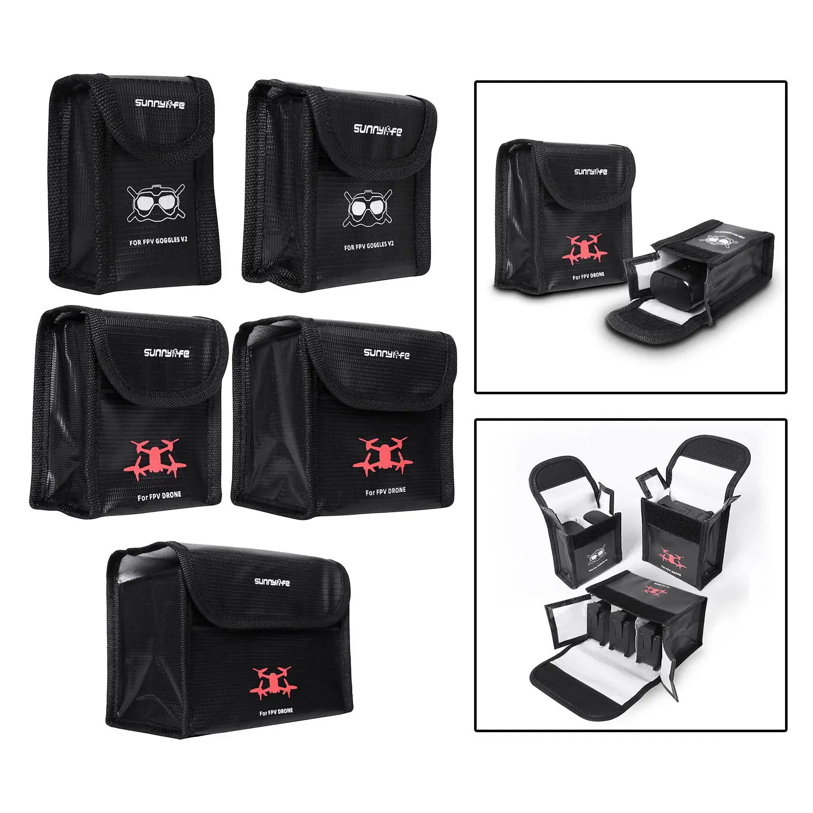 

Lipo Safe Bag Explosion-proof Battery Guard Fireproof Storage Bag for DJI