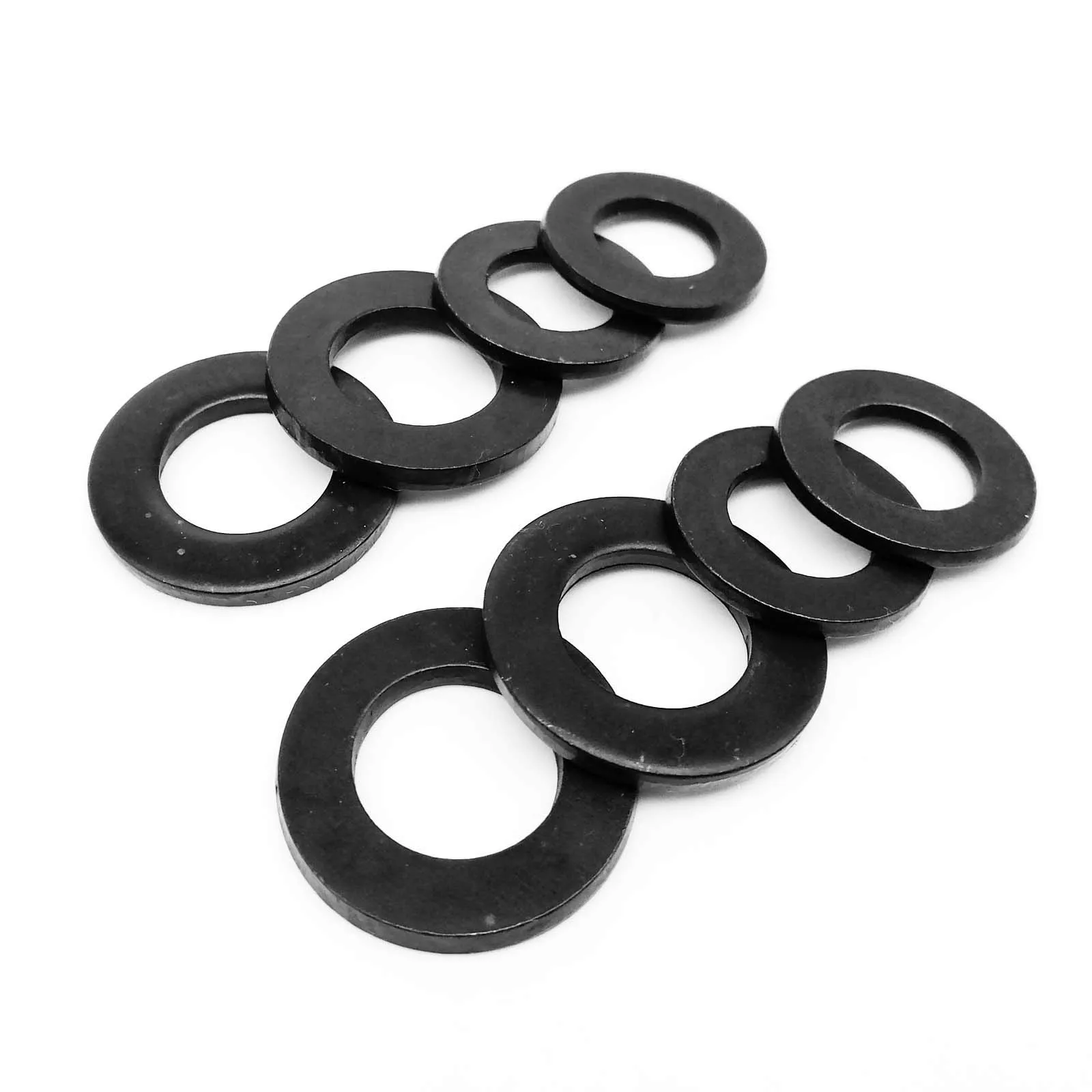 Premium Black Plated Stainless Steel Flat Washer Gasket Pad