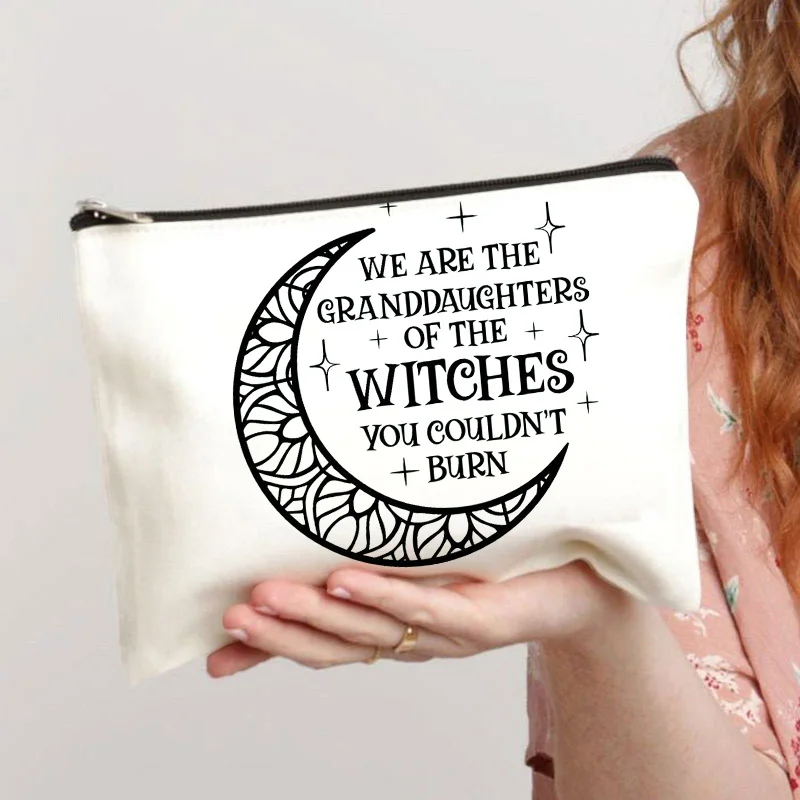 Funny witch  Printing Cosmetic Organizer Bag Make Up Cosmetic Bag Fashion Women's Bag Makeup Bag Multifunction Pencil Cases 3