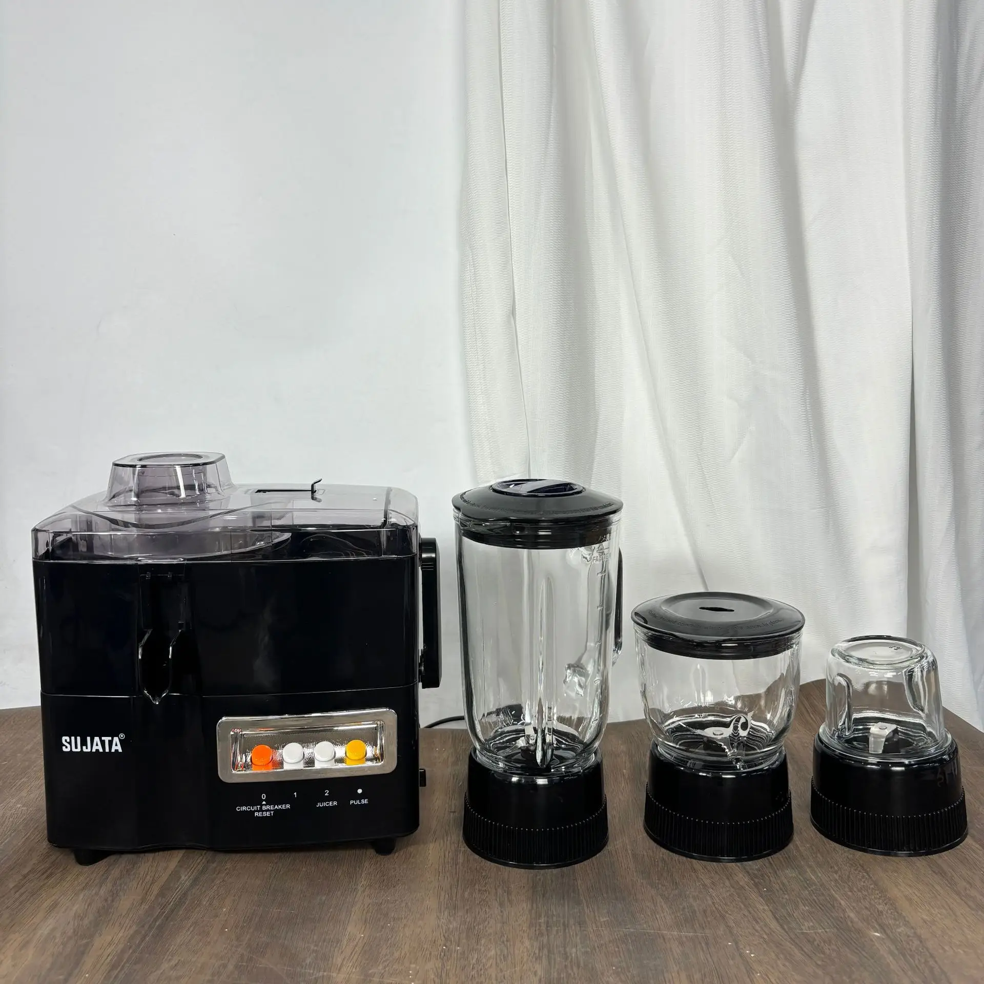 공장 도매 전기 블렌더 쥬서 4-in-1 쥬서 분쇄기 다기능 디자인 가정용 주방 푸드 프로세서