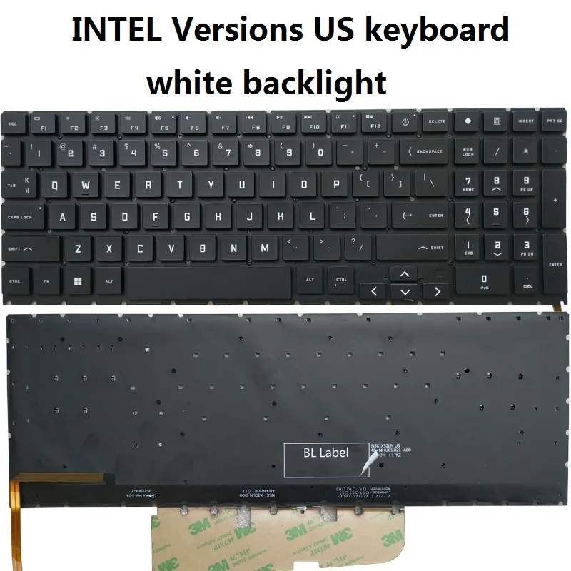 Eua Latin la Espanhol sp Teclado Portátil para hp Omen 15-en 15-ek 16-b 16-c Tpn-q238 Tpn-q236 Q265 Q267 com Luz de Fundo Novo - Imagem 6