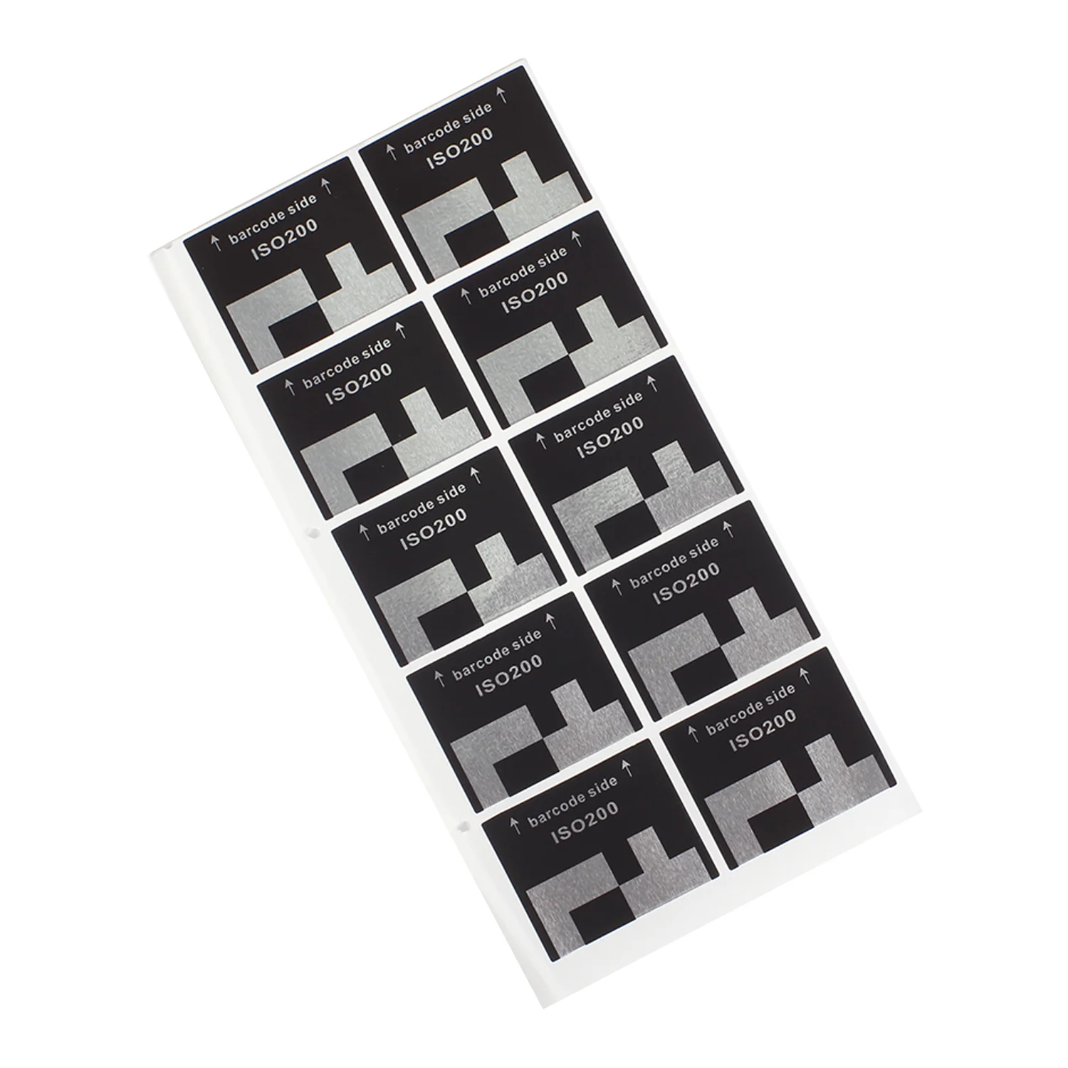 10pages 135 35mm Film Cassette DX Code Sticker ISO50 100 200 250 400 500 Bulk Film Label Hand Roll Auto-ISO Detected