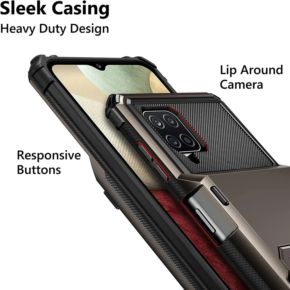 Premium Wallet Flip Case with 5-Card Slot and Hidden Cover
