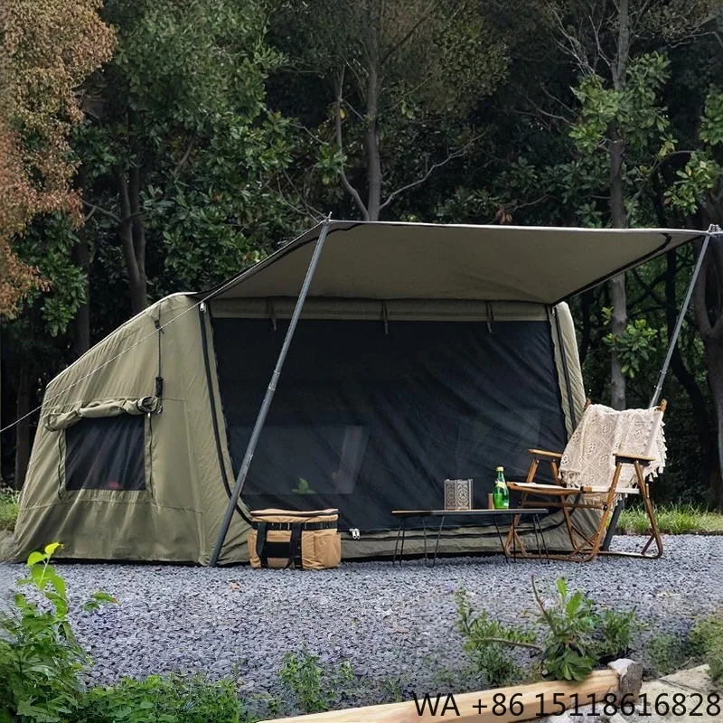 Outdoor Automatic Inflatable Camping Tent Camp Party Four Seasons Waterproof Flame Retardant Cotton Sleeping Cabin Air Tent