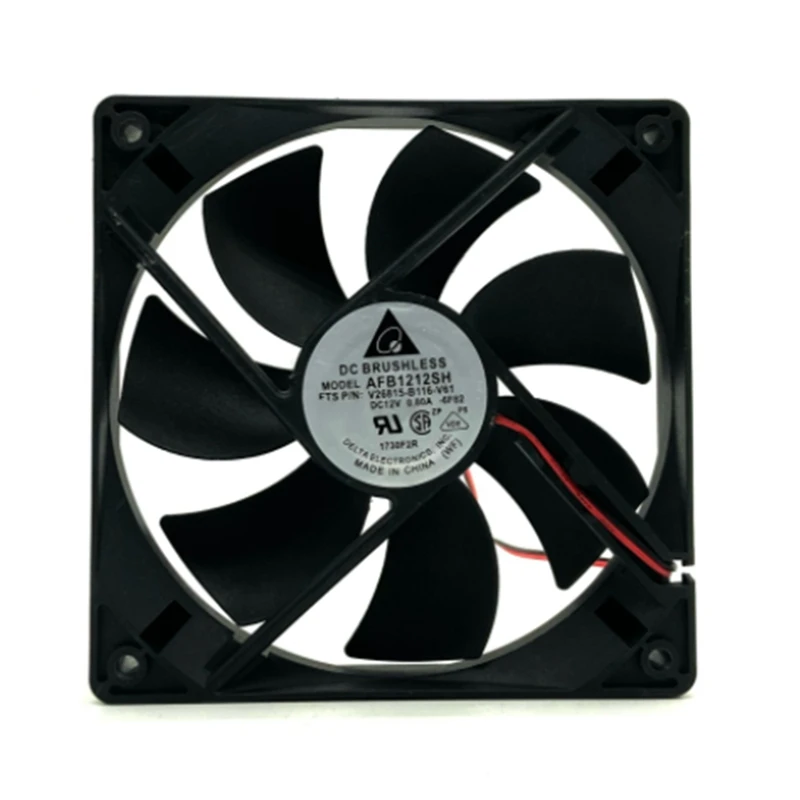 Cooler Fan AFB1212SH 12025 DC 12V 0.80A Cooling Fan 120X120x25mm Double Ball Bearing 3400 Rpm 113Cfm For Mining