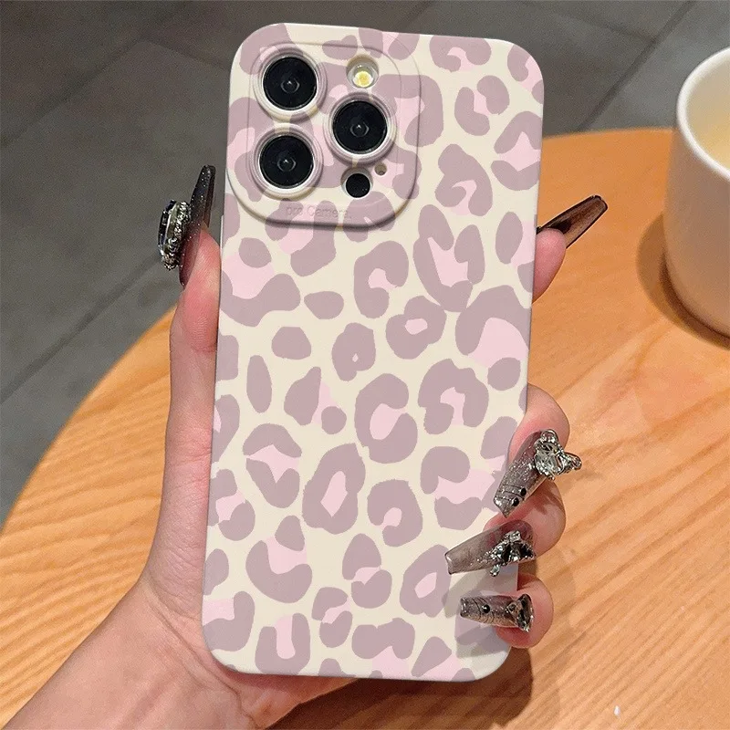 Neue Leopardenmuster TPU Handyhülle für iPhone 17 Pro Max 16 15 17E 16E 14 13 12 11 XS X XR 7 8 Plus Stoßfeste Weiche Silikonhülle