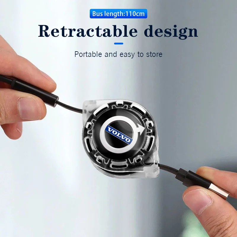 3 で 1 充電ケーブルコードマルチポート充電ワイヤーラインボルボ V60