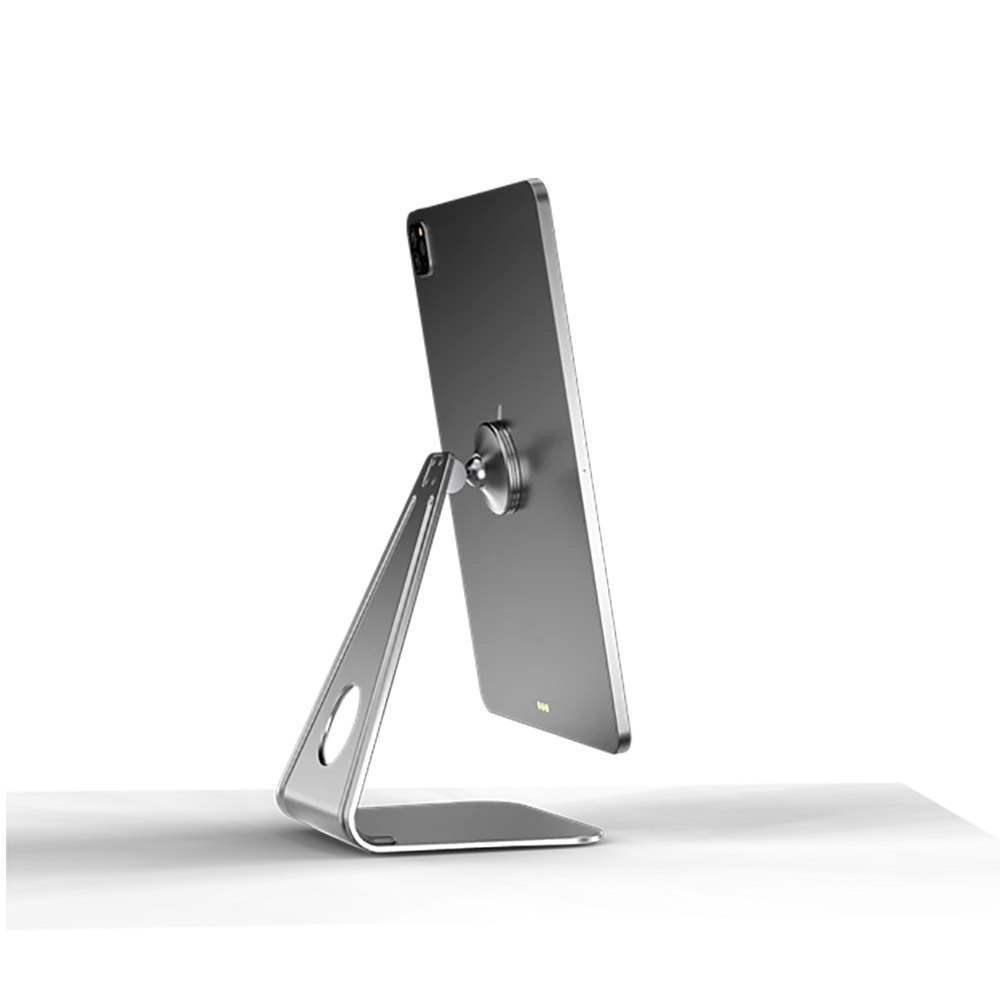 

Aluminum Alloy Rotating Mobile Phone Holder Stand L-shaped Desktop Magnetic Suction Holder Mobile Phone Tablet Universal Holder