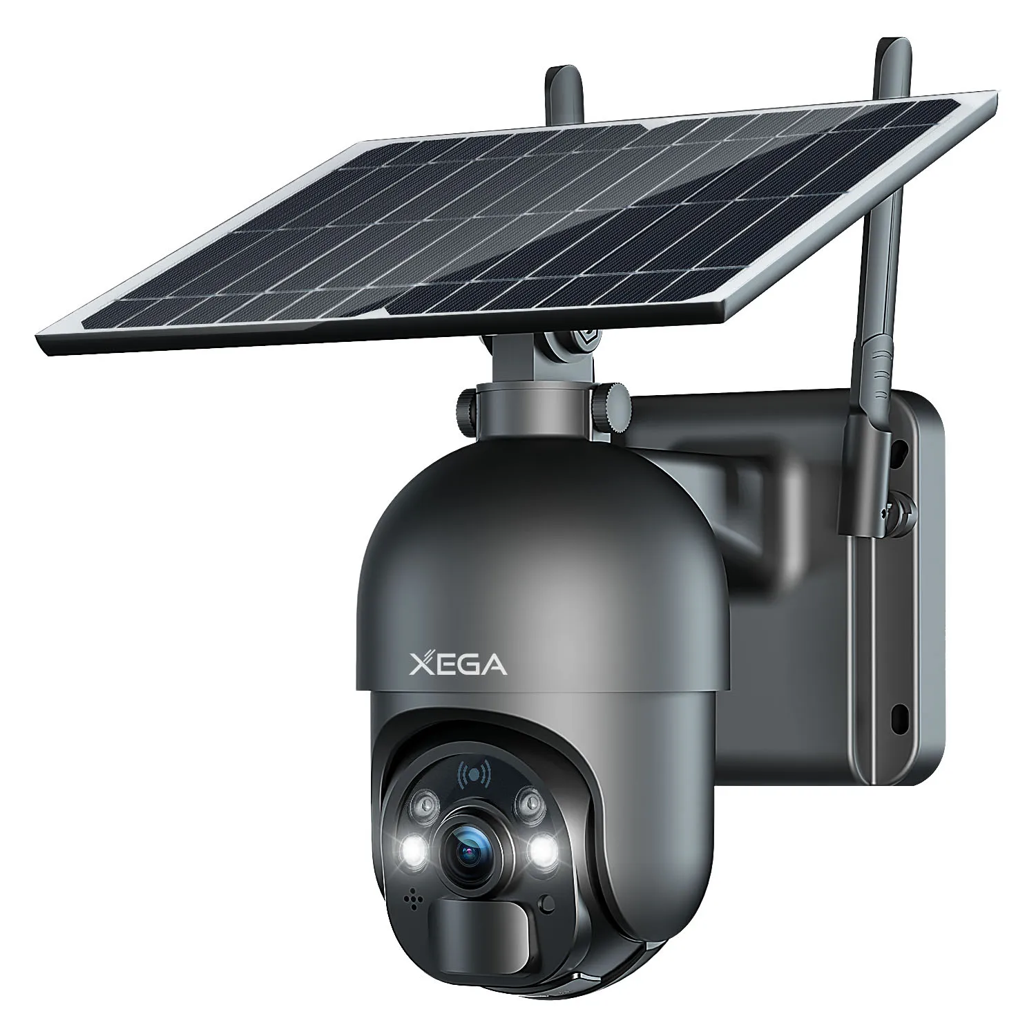 Xega 4G LTE Überwachungskamera 6 W Solarbetriebene 10600 mAh Drahtlose Outdoor-Überwachungskamera PTZ 360 Auto Track Nachtsicht 3 MP