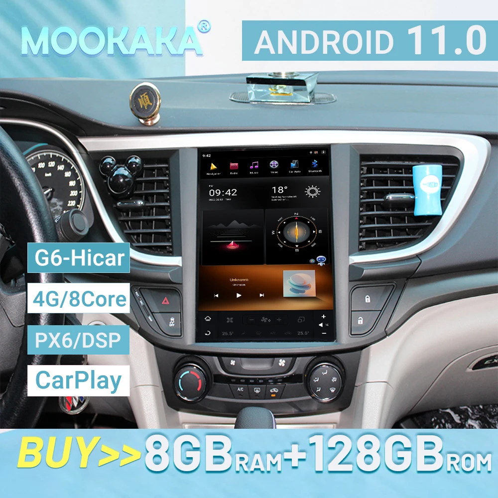 

Android 11 For Buick Excelle 2015+ HI-car Tesla Screen Car Player GPS Navigation Voice control PX6/G6 128GB 4GLET 8core