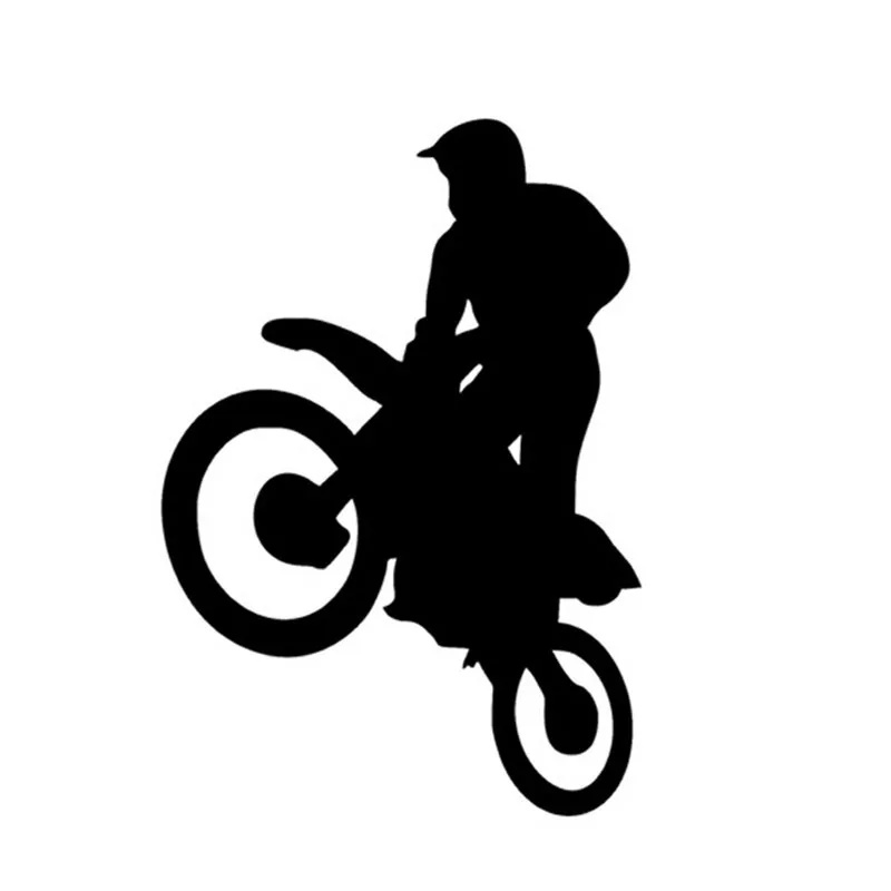 

Car Sticker Freestyle Off-road Motorcycle Cartoon Sports Car Body Decal Waterproof Cover Scratch Black/white, 16cm*11cm